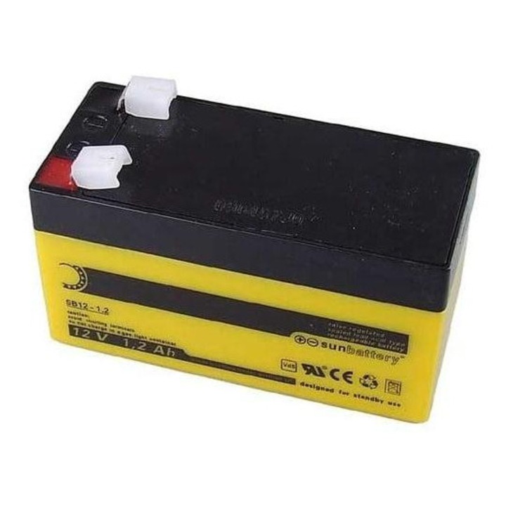 Acumulator plumb Abus 12V/1, 2Ah, dimensiuni 97x48x55mm