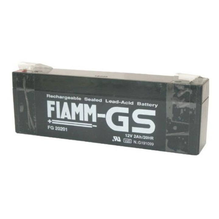 Acumulator plumb FIAMM 12V-2, 0AH, reincarcabil, dimensiuni 178x34x60mm