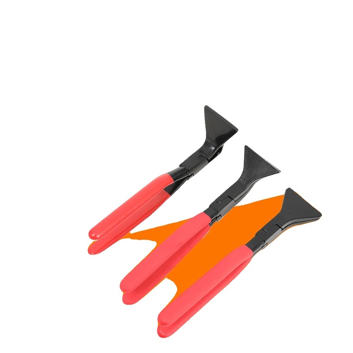 Set de clesti de indoire, 28 cm drept, 28 cm unghi de 45, 26 cm unghi de 90, otel crom vanadiu, grosime maxima 1 mm