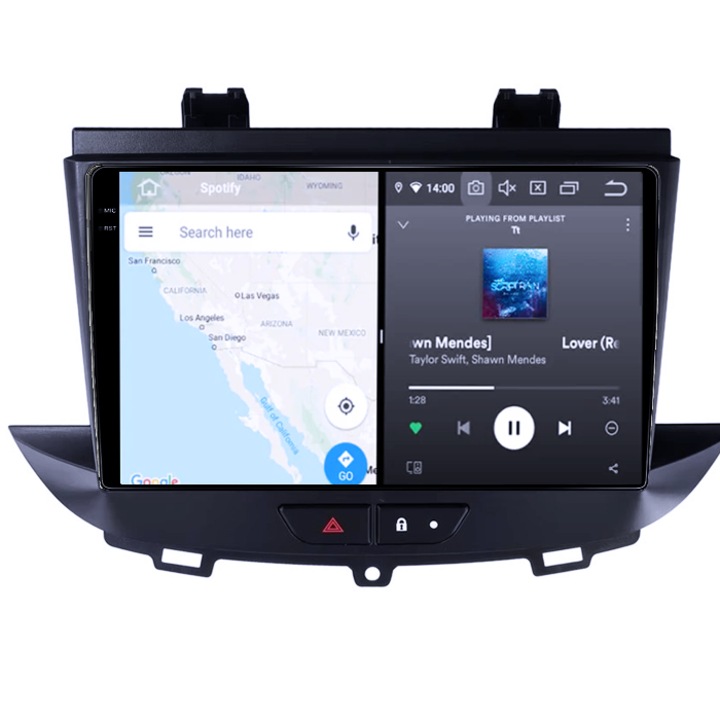 Dedikált navigáció Opel Crossland/Grandland X 2017-2021, 8GB RAM 128GB ROM, Octacore, 7862 platform, Android 14, QLED 9" 2K kijelző, 360°-os kamera támogatás, DSP, Carplay és Android Auto, 4G SIM, Ventila