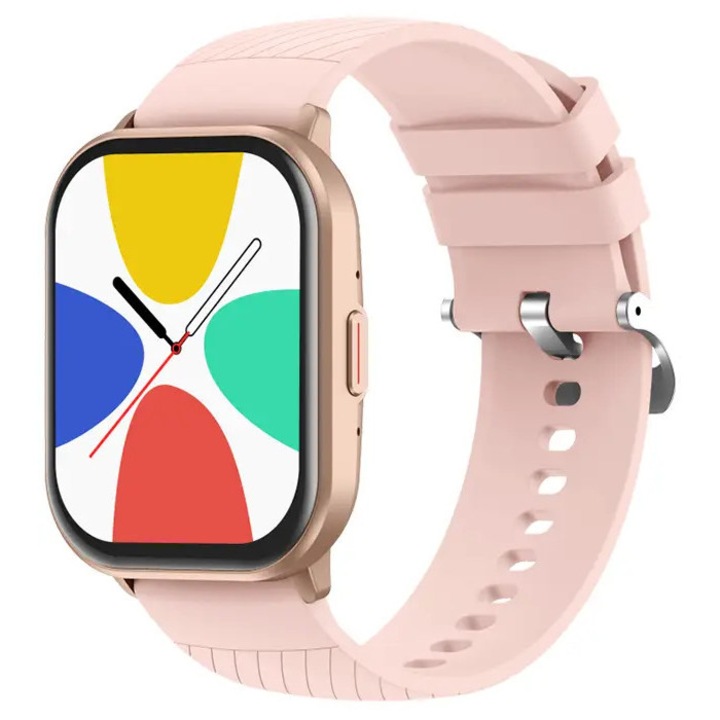 Ceas inteligent, Roselle, roz, silicon, rezistent la apă, monitorizare sănătate