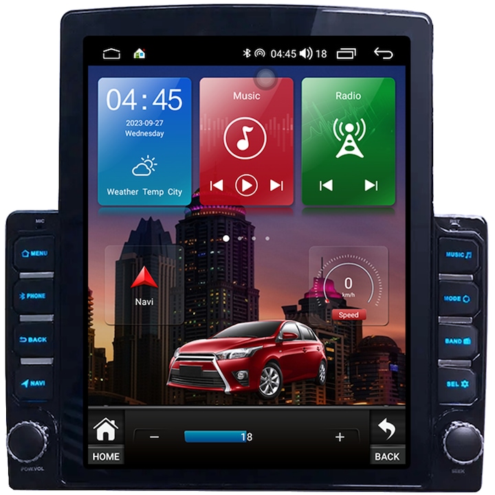 Navigatie dedicata Volkwagen, Tesla Style, 8GB RAM 128GB ROM, Octa Core, Display 10.25" QLED, Carplay&Android Auto, Android 13, Ventilator Activ