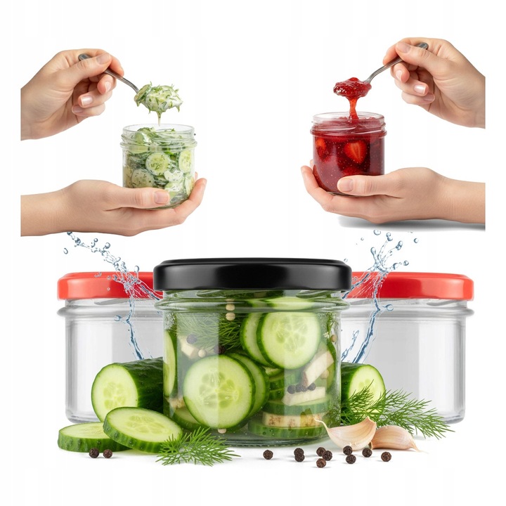 Set 5x Borcan Simplu 140ml