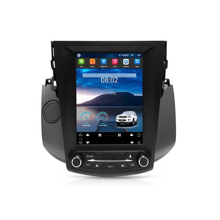 Navigatie dedicata Toyota RAV4 2009-2013, Tesla Style, 8GB RAM 128GB ROM, Octacore, Android 14, Display QLED 9.7”, Suporta camera 360º, DSP, Carplay&Android Auto, SIM 4G, Ventilator Activ