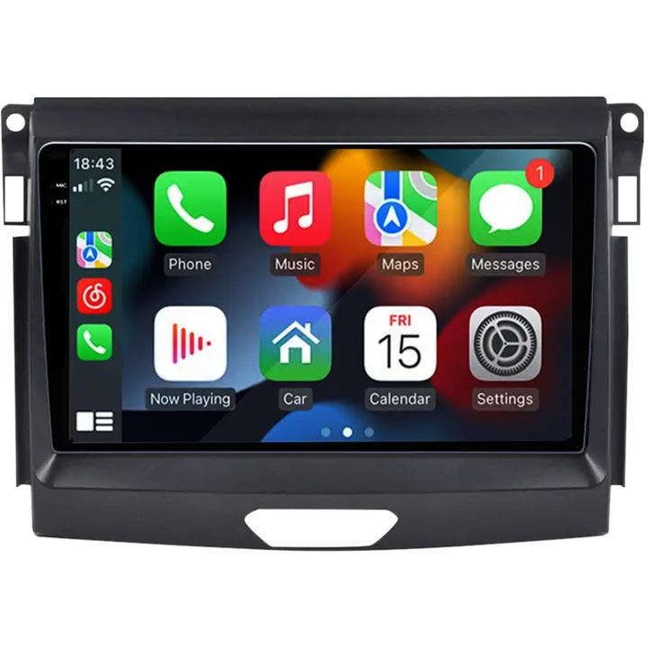 Navigáció Ford Ranger 2015-2020, 8GB RAM 128GB ROM, Octacore, 7862 platform, Android 14, QLED 9" 2K kijelző, 360°-os kamera támogatás, DSP, Carplay és Android Auto, 4G SIM, Aktív ventilátor