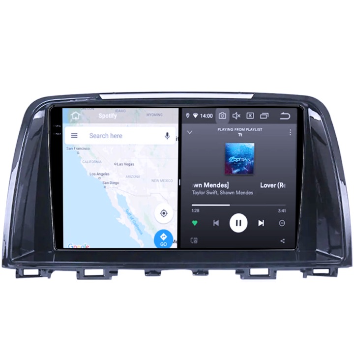 Navigatie dedicata Mazda 6 III 2012-2017, 8GB RAM 128GB ROM, Octacore, Platforma 7862, Android 14, Display QLED 9" 2K, Suporta camera 360", DSP, Carplay&Android Auto, SIM 4G, Ventilator Activ