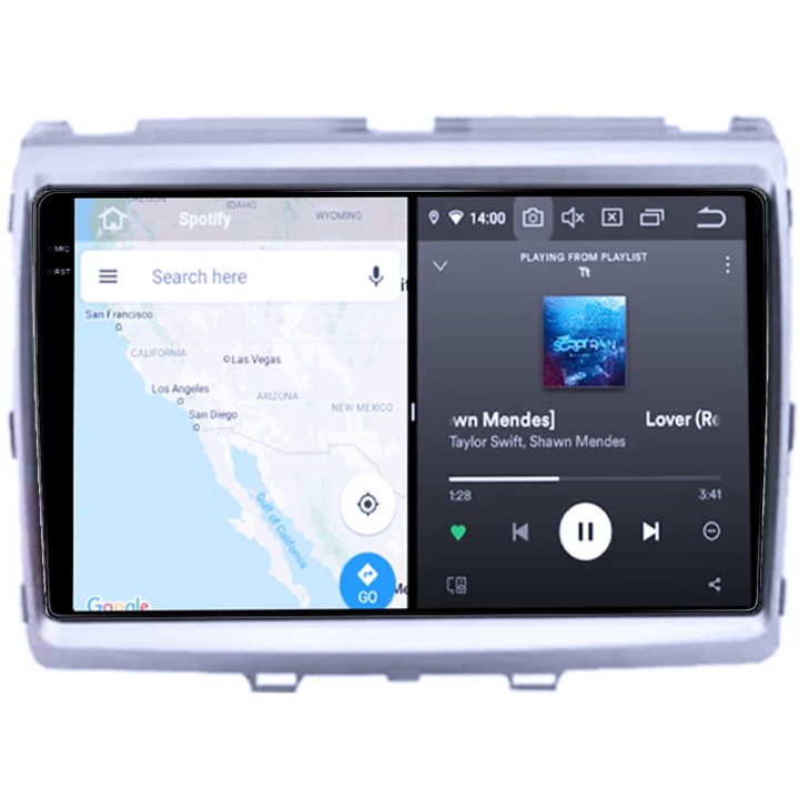 Navigáció Mazda 8 2011-hez, 8GB RAM 128GB ROM, Octacore, 7862 platform, Android 14, QLED 9" 2K kijelző, 360" kamera támogatás, DSP, Carplay és Android Auto, SIM 4G, Aktív ventilátor