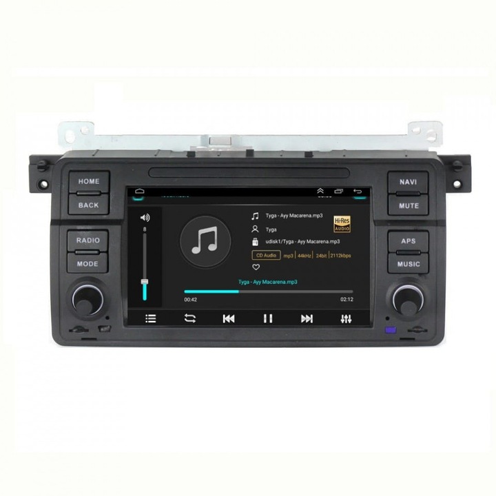 Navigatie dedicata BMW E46/ROVER 75, 4GB RAM 64GB ROM, Quadcore, Android 14, Display QLED 1K 9", DSP, Carplay&Android Auto, Suport camere AHD