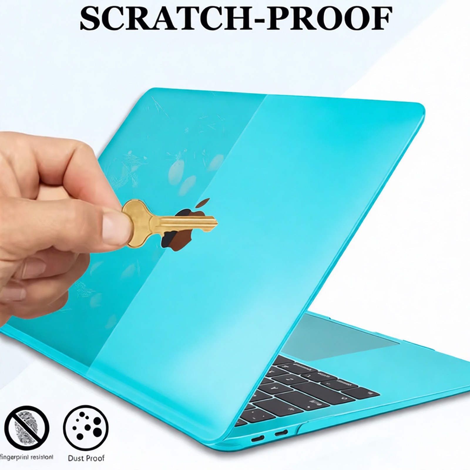 Carcasa pentru MacBook, asskanaer, Husa de protectie pentru MacBook Air 13.3-inch (A1706/A1708/A1989/A2159/A2338), Rezistent la cadere, rezistent la apa, rezistent la pete, Usor de montat, Design slim, Plastic, 30.8*21.5*0.8cm, Albastru