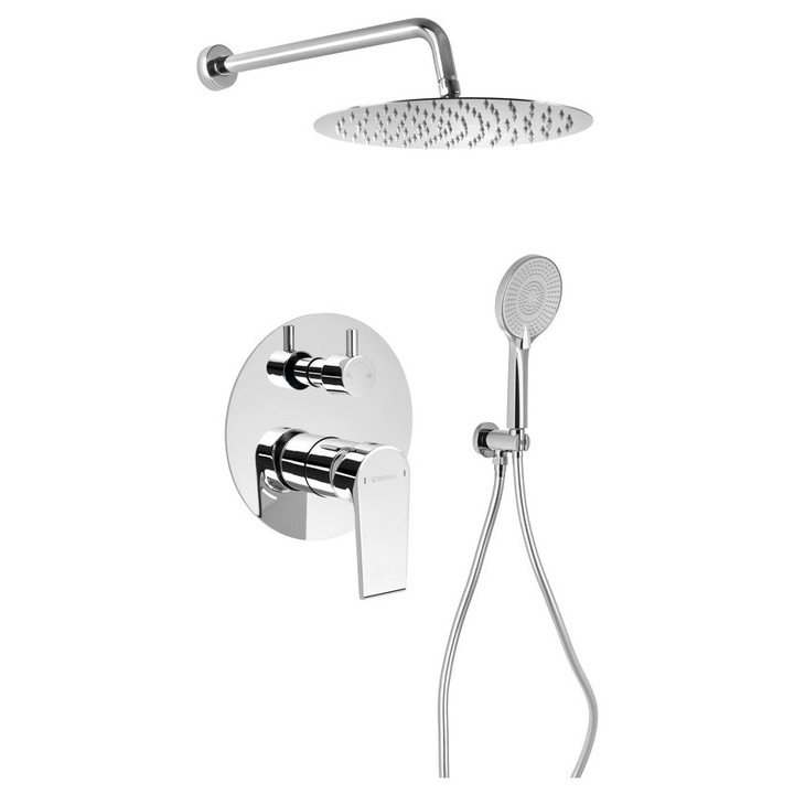 Set de dus Sapho KAI, crom, 6 piese, forma rotunda, 35mm