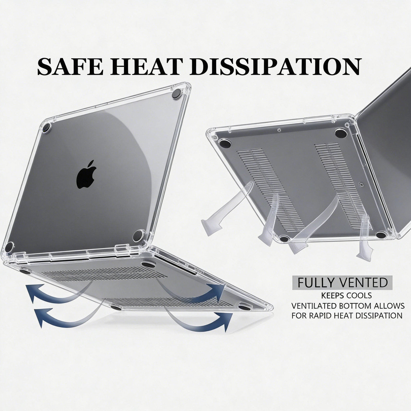 Carcasa pentru MacBook, asskanaer, Husa de protectie pentru MacBook Air 13.3-inch (A1706/A1708/A1989/A2159/A2338), Rezistent la cadere, rezistent la apa, rezistent la pete, Usor de montat, Design slim, Plastic, 30.8*21.5*0.8cm, Negru