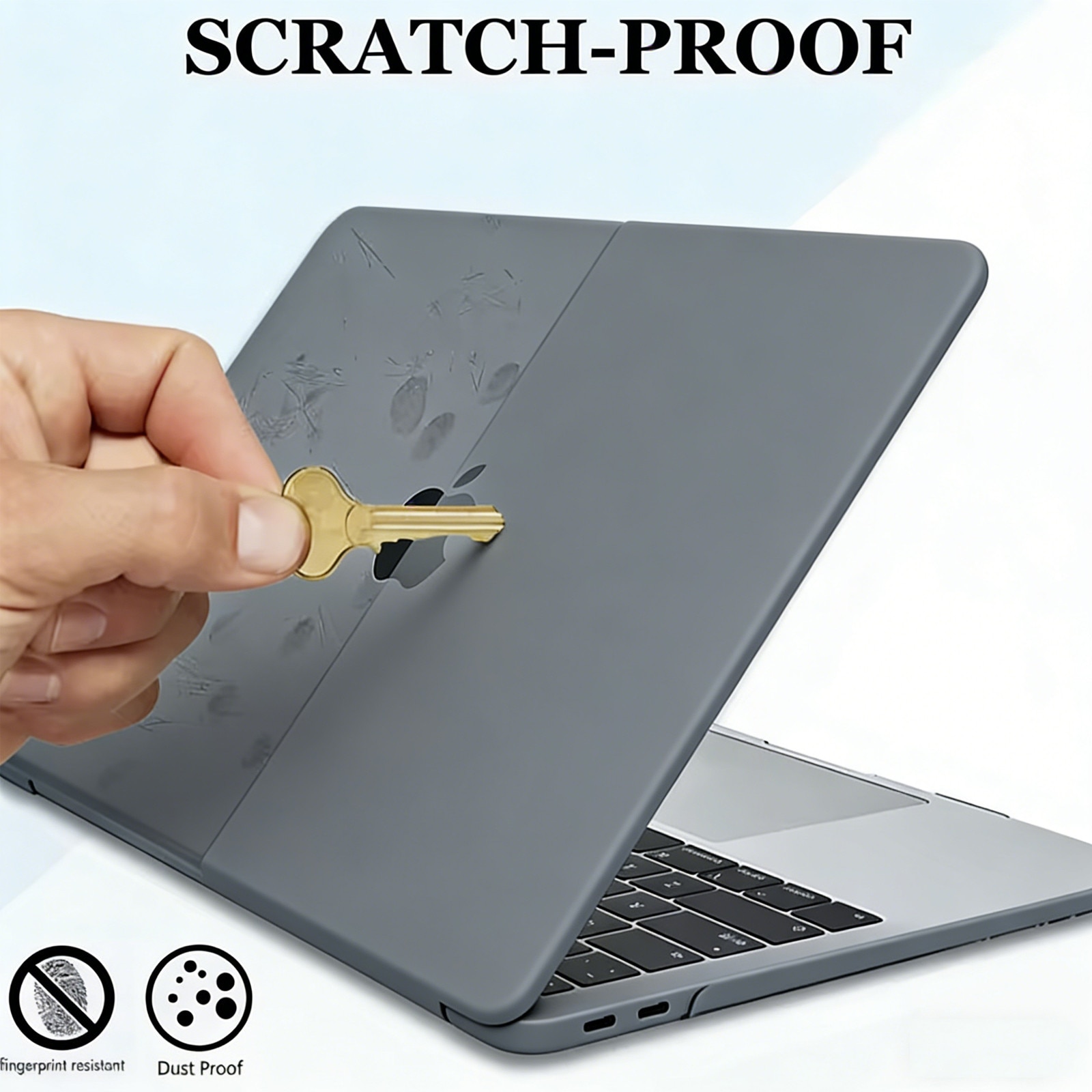 Carcasa pentru MacBook, asskanaer, Husa de protectie pentru MacBook Air 13.3-inch (A1706/A1708/A1989/A2159/A2338), Rezistent la cadere, rezistent la apa, rezistent la pete, Usor de montat, Design slim, Plastic, 30.8*21.5*0.8cm, Negru