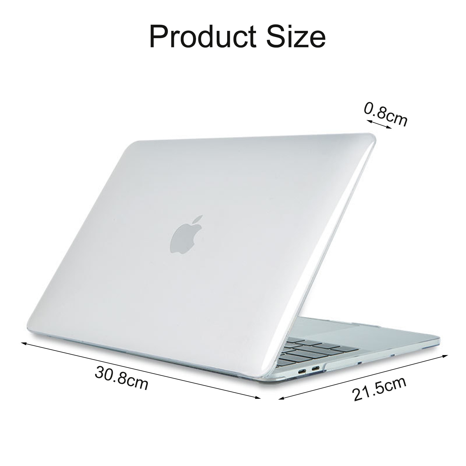 Carcasa pentru MacBook, asskanaer, Husa de protectie pentru MacBook Air 13.3-inch (A1706/A1708/A1989/A2159/A2338), Rezistent la cadere, rezistent la apa, rezistent la pete, Usor de montat, Design slim, Plastic, 30.8*21.5*0.8cm, Transparent
