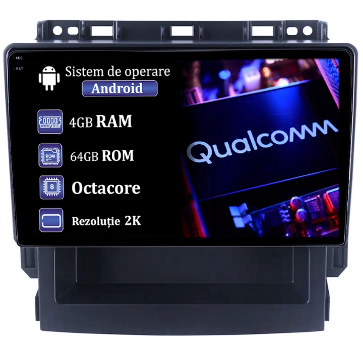Navigatie dedicata Subaru Forester 2017-2020, 4GB RAM 64GB ROM, Procesor Qualcomm Octacore, Android 14, Rezolutie 2K, Display QLED 9", DSP, Carplay&Android Auto, SIM 4G