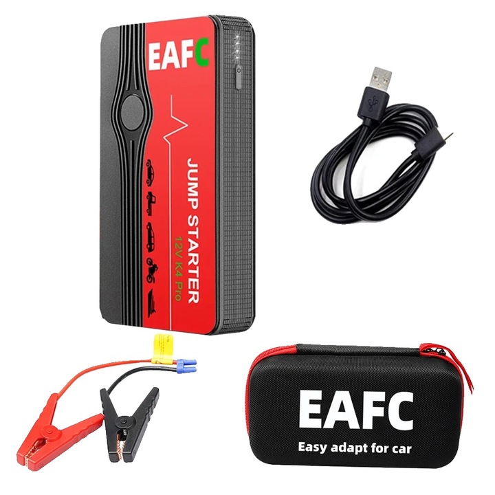 Redresor auto, 1200A, putere de pornire, 600A, negru, cu cutie