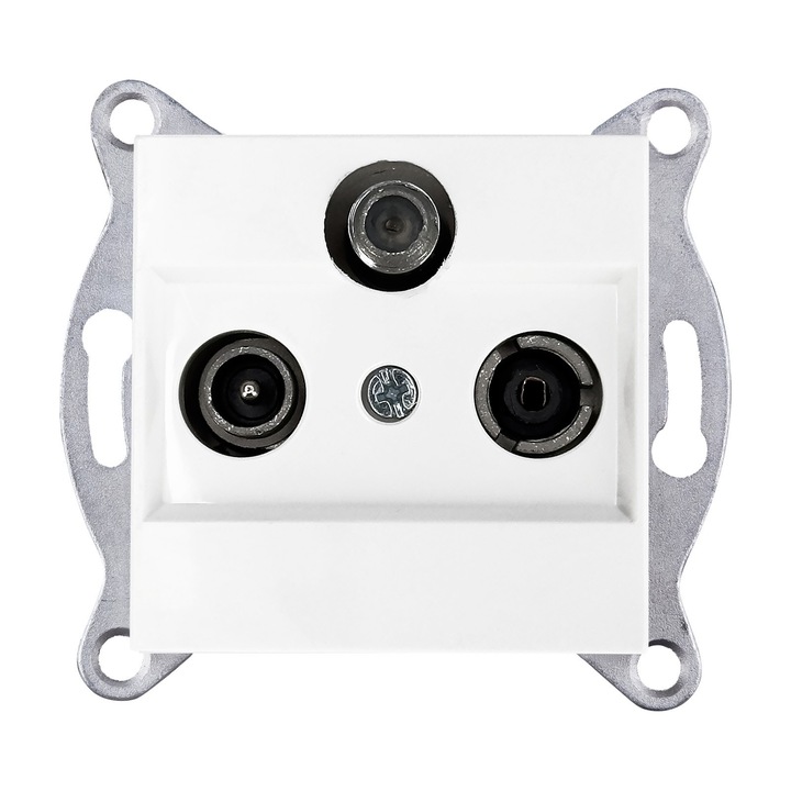 Priza finala RTV-SAT cu filtru Alb 279/01E EXEN