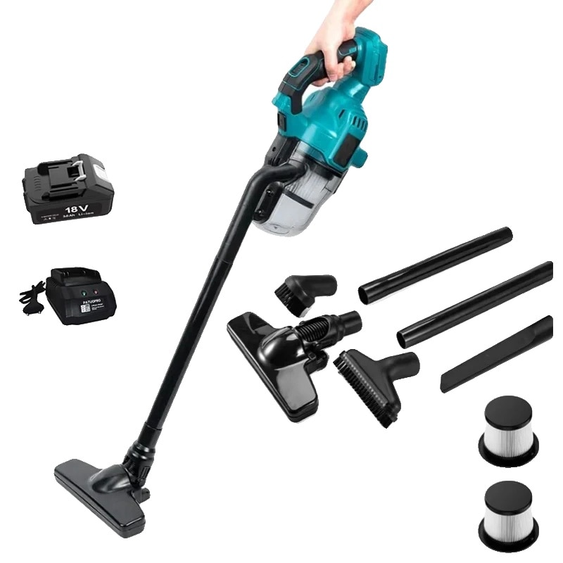 Aspirator portabil fara fir, filtrare HEPA, dimensiuni compacte, 18V, cu o baterie