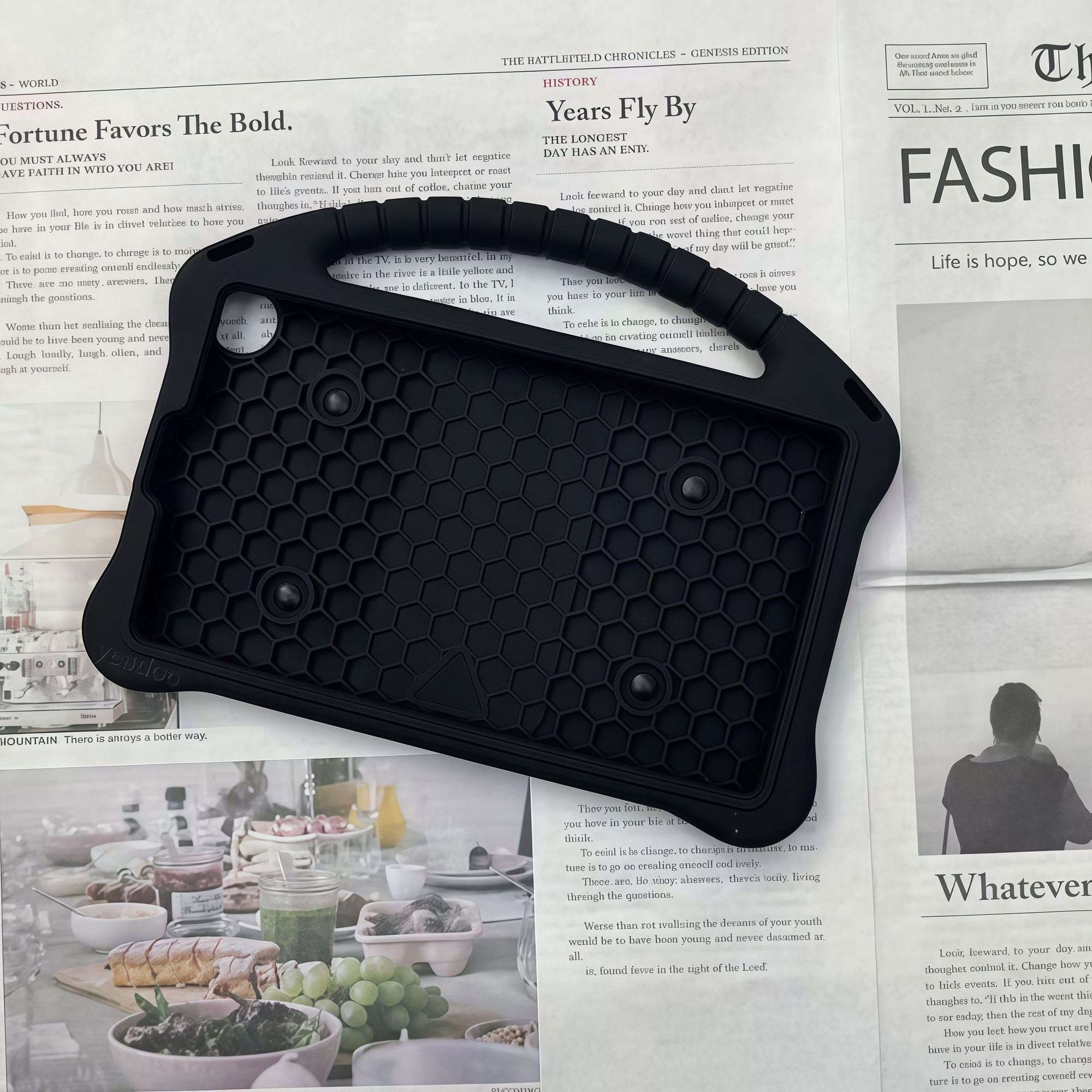 Husa pentru Samsung Galaxy Tab A9 / A11 8.7 inch (2023/2025), Silicon Moale pentru Copii, Accesorii Figurine 3D Detasabile DIY, Maner si Stand Pliabil, Protectie Anti-soc, Negru