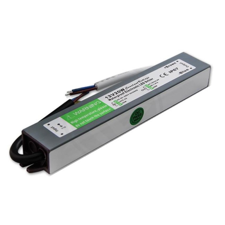 Sursa de alimentare LED 12V 20W 1, 7A IP67