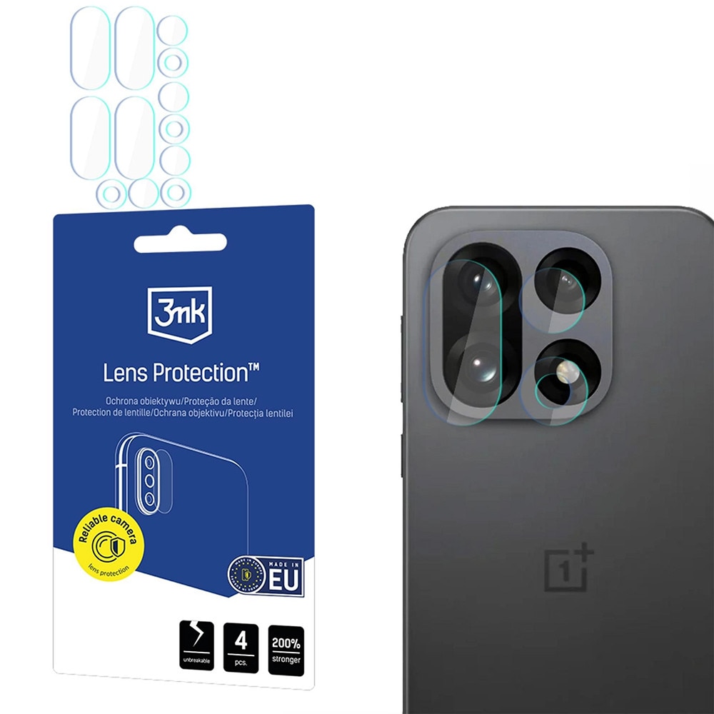 Folie pentru OnePlus 15 (set 4) - 3mk Lens Protection - Clear