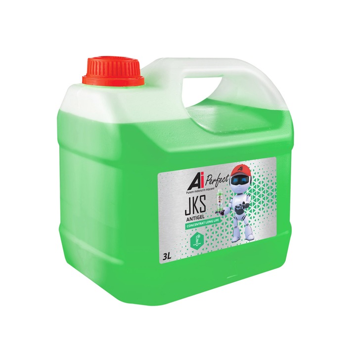 Antigel Concentrat Auto AI Perfect Asiatice, 3 Litri, Protectie -36°C (1:1), Verde, Tip JKS, Standard JIS K 2234, Compatibil Masini Japoneze si Coreene