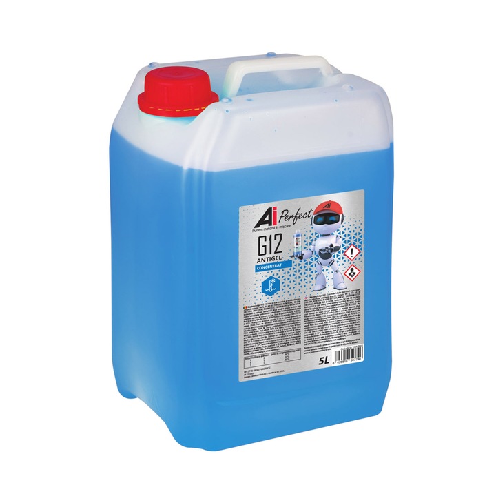 Antigel Concentrat Auto AiPerfect 5 Litri, Protectie -32°C (la dilutie 1:1), Albastru, Compatibil VW TL 774-C, MAN 324 NF, ASTM D3306