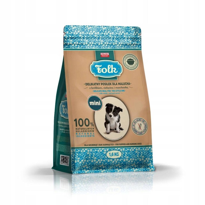 Суха храна за кучета Folk с агнешко 1.6 кг