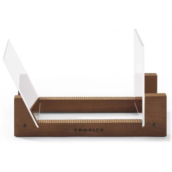 Пикап Crosley AC1049A-NA, стойка за 20-30 плочи, ретро визия, бамбуково дърво, 34,3x17,8x20,3см
