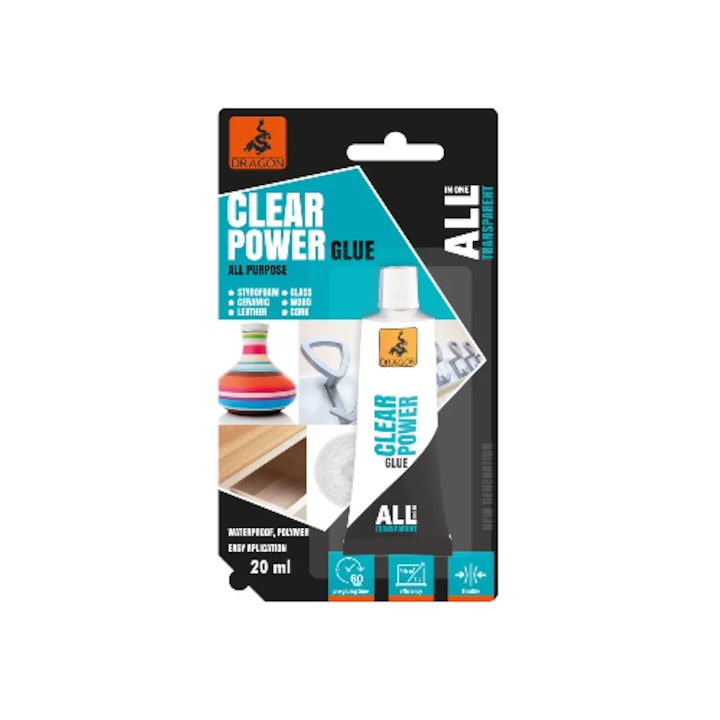 Adeziv Dragon All in One, javító, polimer, univerzális, 20 ml, átlátszó