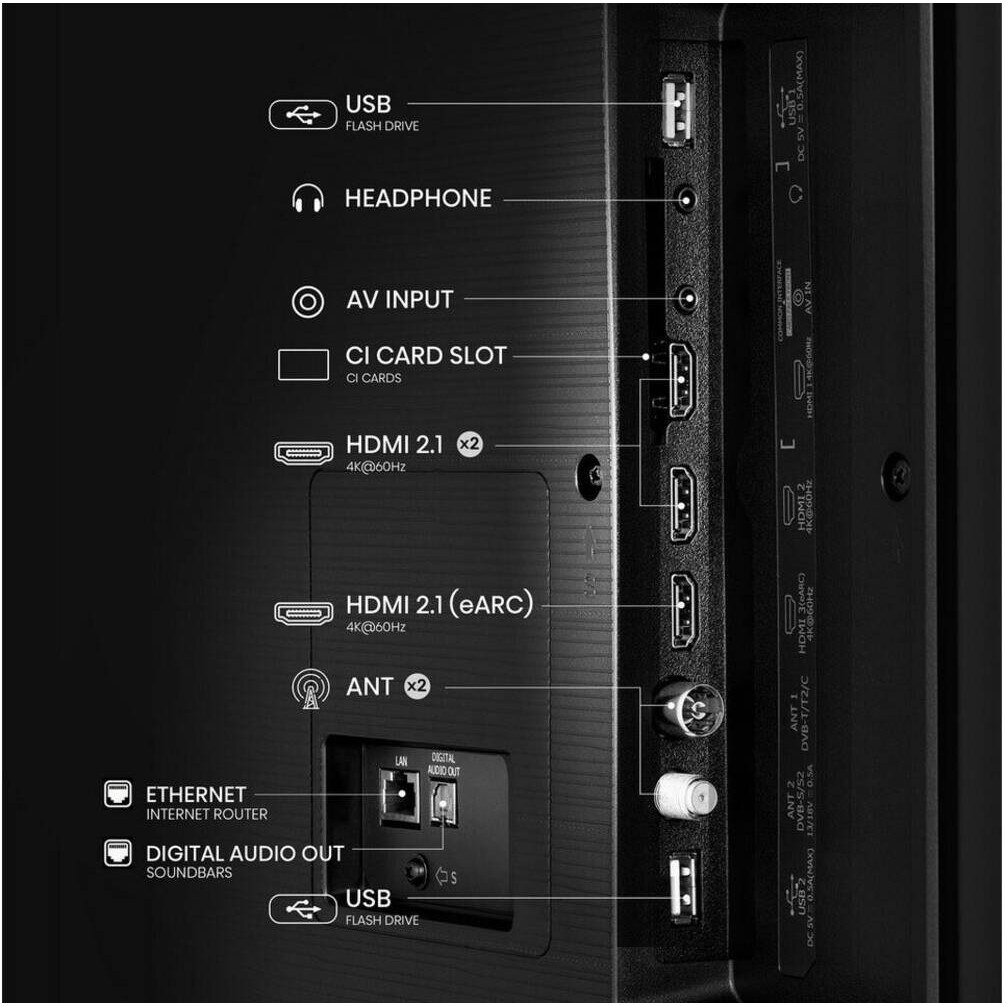 Televizor Hisense 75E6NT, 189 cm, 4K, Ultra HD, Smart TV