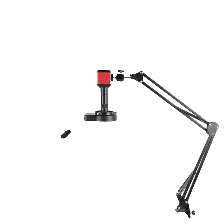 Видео микроскоп, 13MP IMX323 B, 4K, дистанционно управление, метал, съвместим с C-Mount лещи