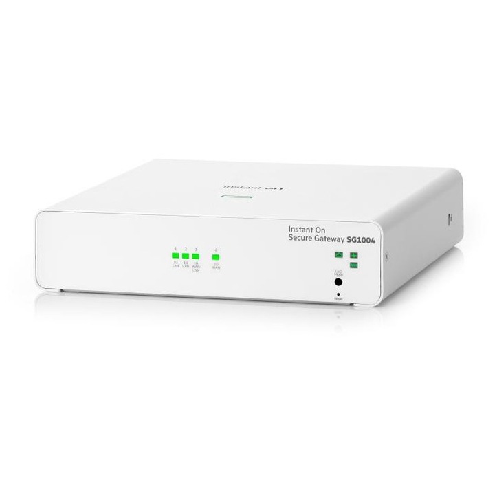 Router Aruba Networks Secure Gateway 4 portos Gigabit, 4 portos, fekete