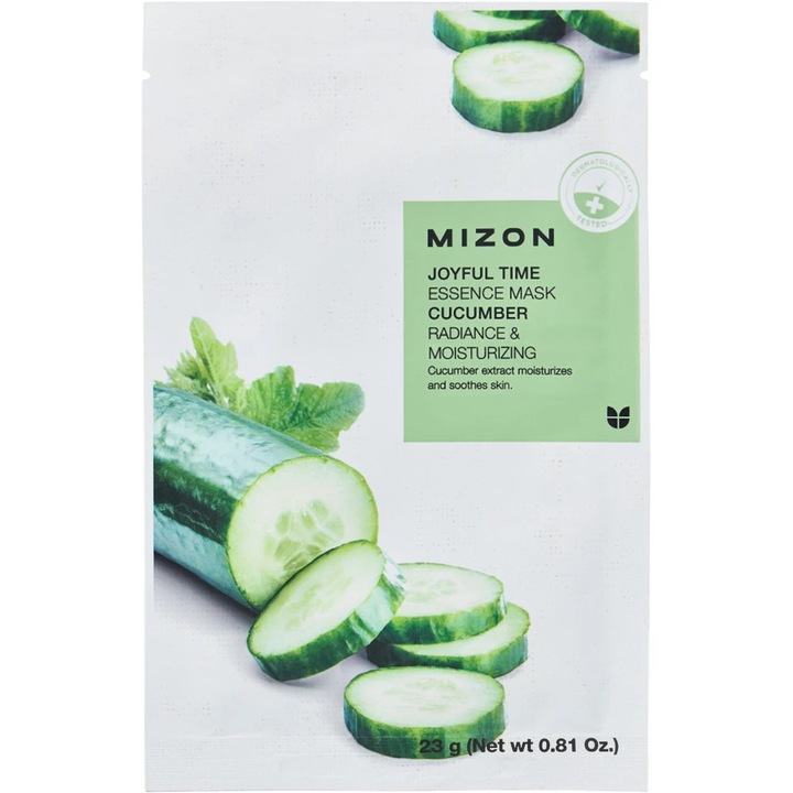 Masca de fata, MIZON, Joyful Time Essence Mask Cucumber, 23 gr