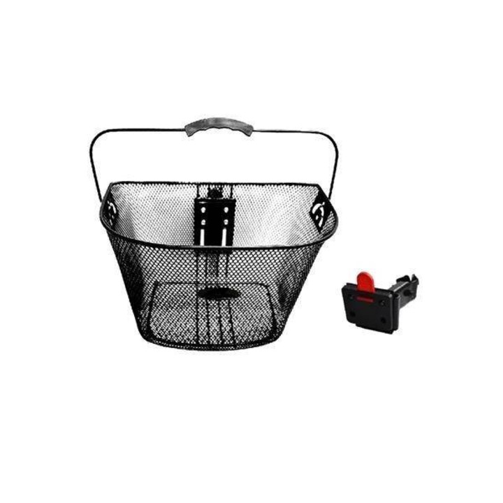 Cos Bicicleta JET, Metalic, Negru, 25x35, 3x26, 5cm, Capacitate 5kg, Suport pentru Ghidon