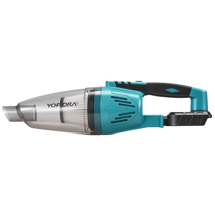 Aspirator fără fir, Yofidra, 1500W, 2 baterii, capacitate 650ml, iluminare LED