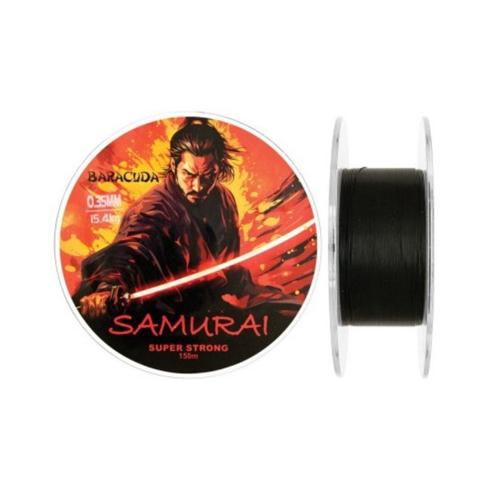 Nylon/monofilament Baracuda Samurai 150 m, fekete színű 0.20 mm