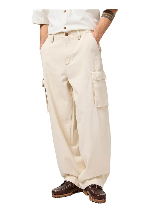 Pantaloni barbati, Wrangler, Cargo, bumbac, ecru