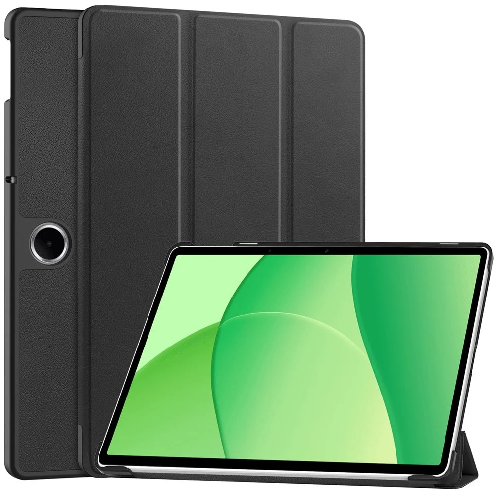 Husa tableta pentru Oppo Pad SE 11 / OnePlus Pad Lite, SKYDDAR INNOVATION, cu suport Multi-Unghi si functie Sleep/Wake, FoldPro, Negru, set cu sticker