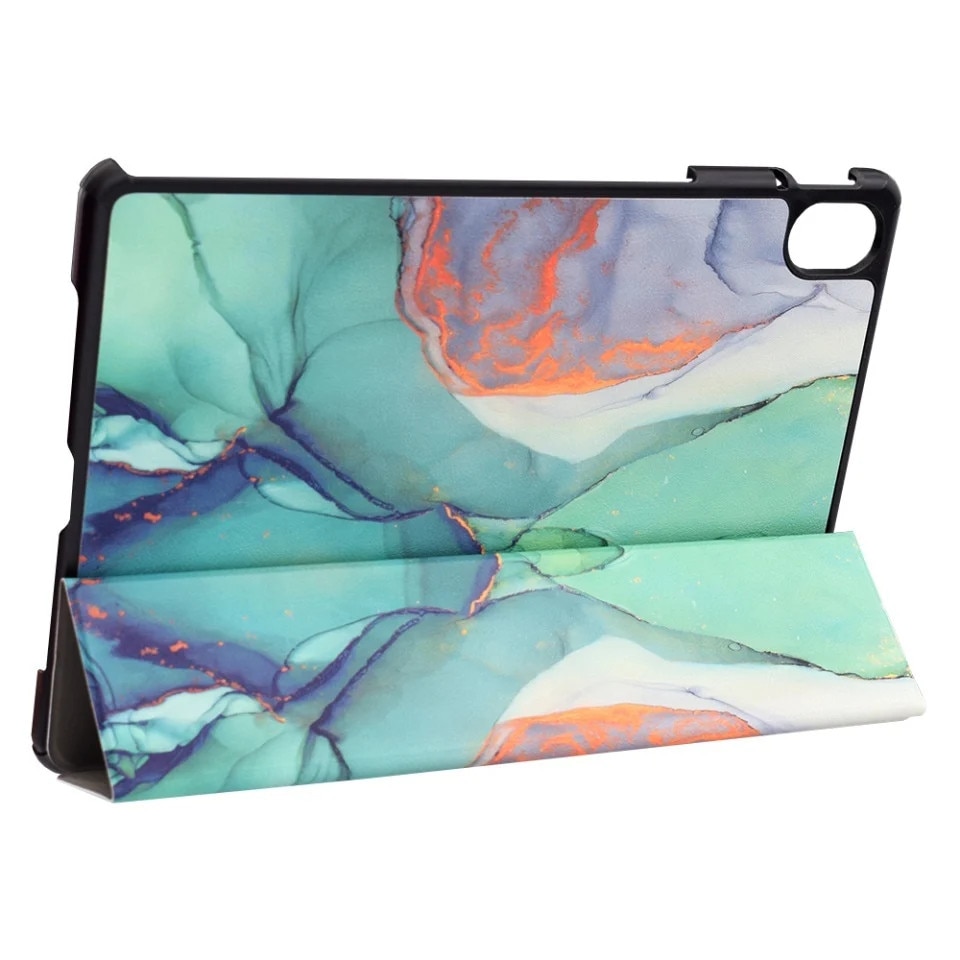 Husa tableta pentru Huawei MatePad 11.5 (2025), SKYDDAR INNOVATION, cu suport Multi-Unghi si functie Sleep/Wake, FoldPro, Green time, set cu sticker