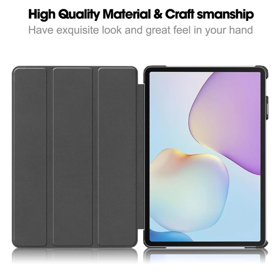Husa tableta pentru Huawei MatePad 11.5 (2025), SKYDDAR INNOVATION, cu suport Multi-Unghi si functie Sleep/Wake, FoldPro, Galaxy, set cu sticker