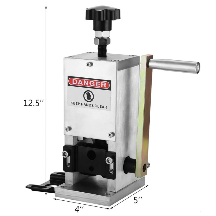 Masina de dezizolat sarma, operare manuala si automata, aluminiu durabil, 15x13x31cm