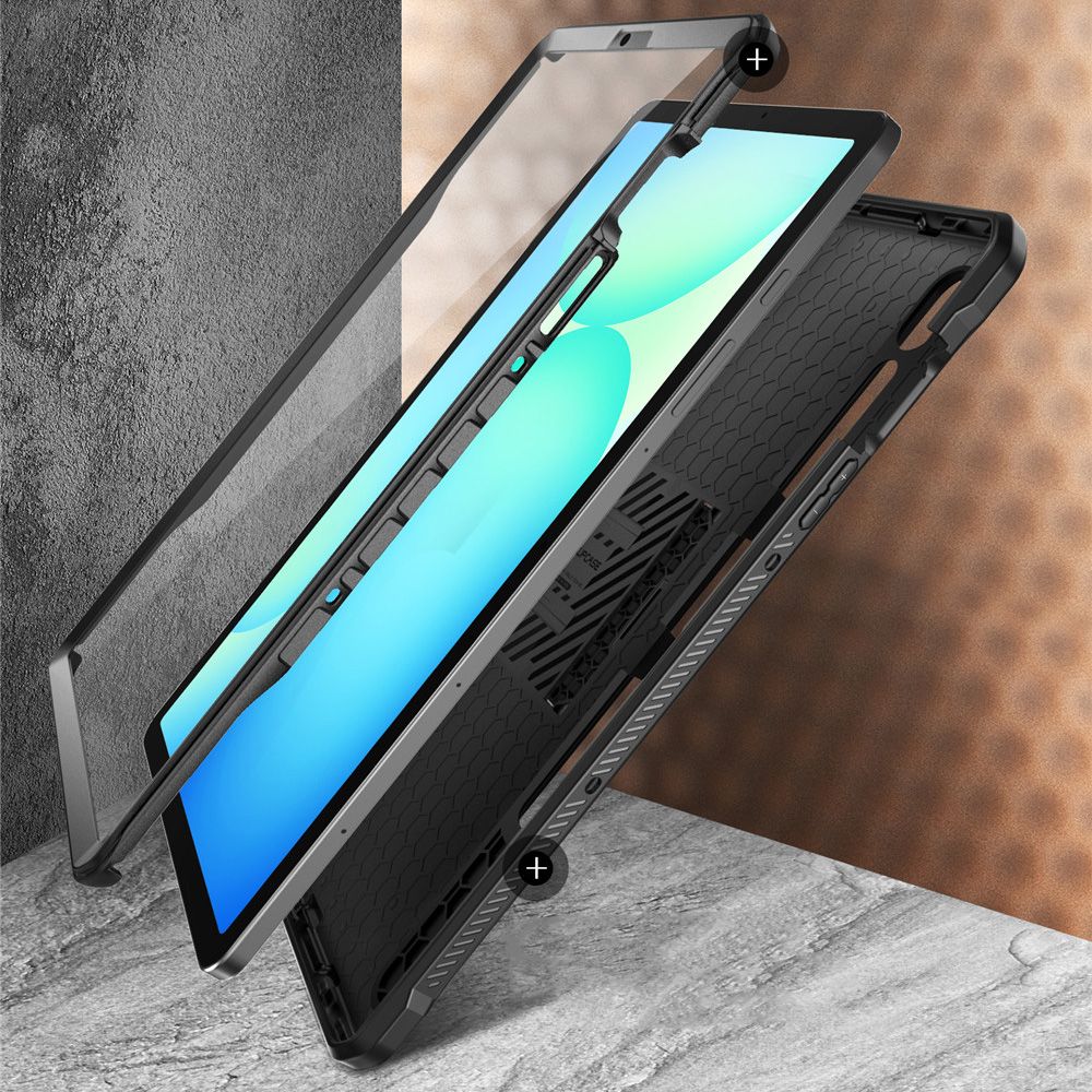 Carcasa Supcase Unicorn Beetle Pro cu protectie pentru ecran compatibila cu Samsung Galaxy Tab S10 FE Plus 13.1 inch, Negru