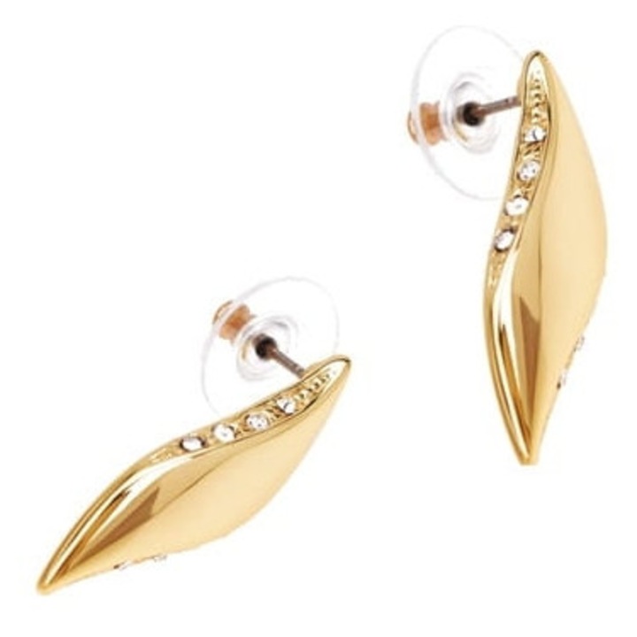 Cercei Colibra cu cristale, auriu