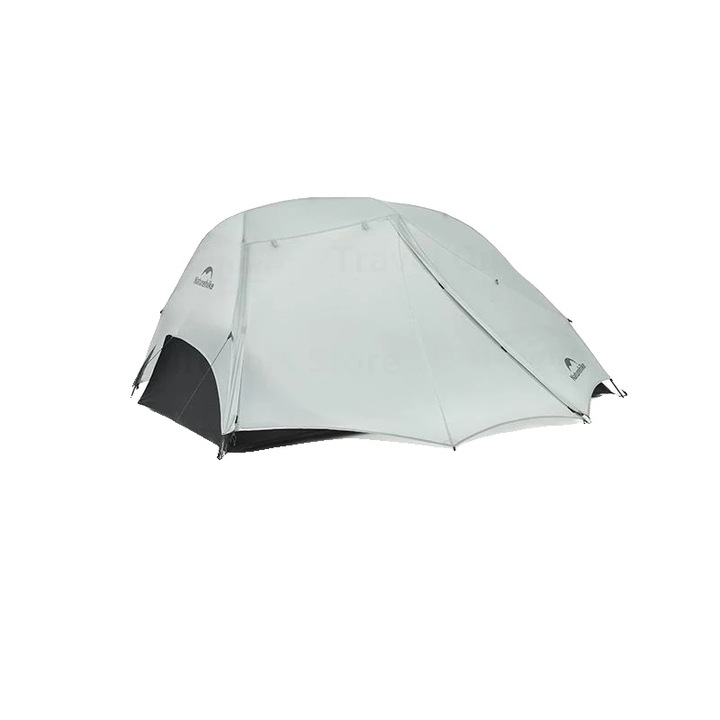 Cort camping ultrausor, impermeabil, gri, 2 persoane, 220x245x110 cm