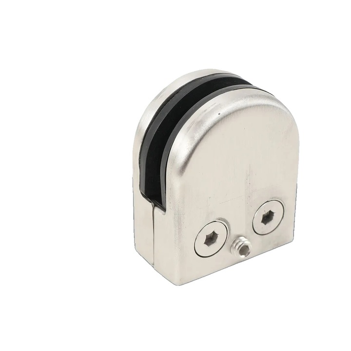 Clema de sticla, inox, 40 bucati, cu pad-uri anti-derapante, suruburi de ajustare