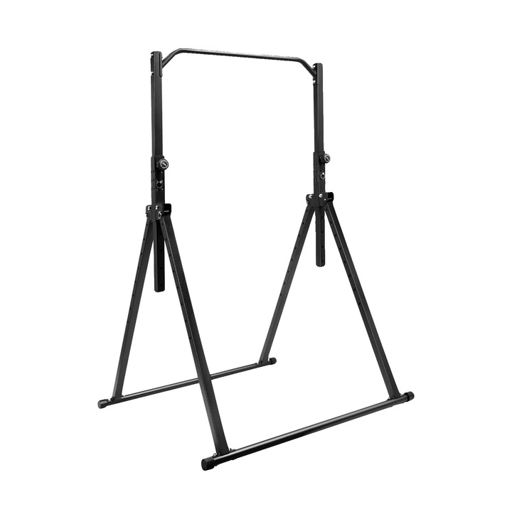 Bara de tractiune, inaltime ajustabila, suporta 200kg, neagra, dimensiuni 1.33x1.16m