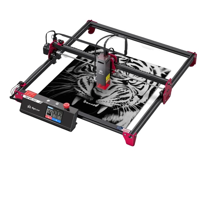 Gravator laser DIYKIT MK2 10W, control touchscreen, conectivitate WiFi, zona de lucru mare