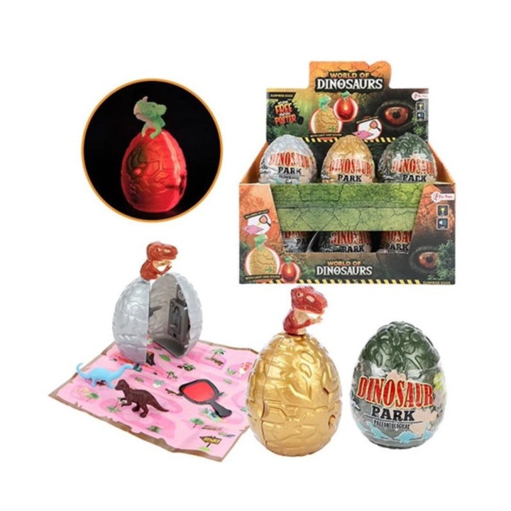 Tojás meglepetés fénnyel és hanggal, Dinoszauruszok világa
