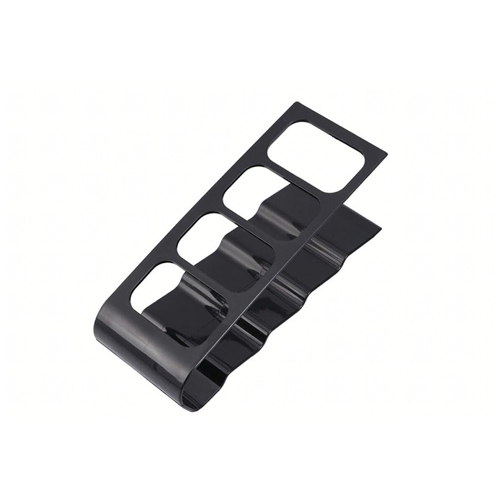 Suport pentru 4 telecomenzi, ElectriX, design minimalist, negru