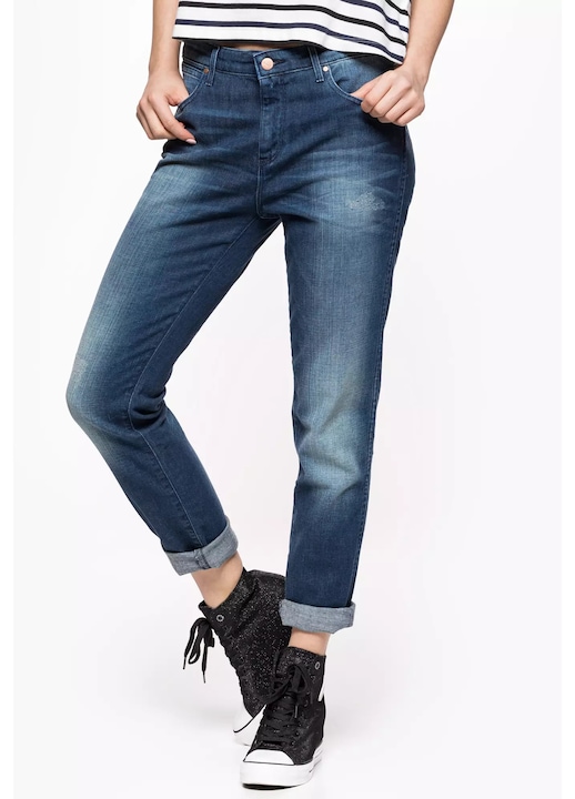 Blugi dama Wrangler, boyfriend, albastru, denim, W26-L32 US